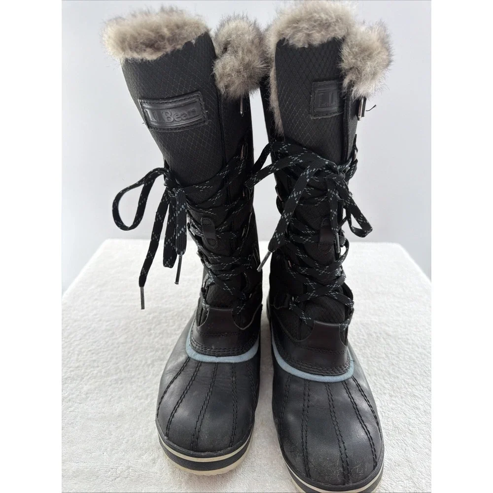 LL BEAN Rangeley Pac Insulated 200g Tek 2.5 Waterproof Tall Boots Women's Sz 7M